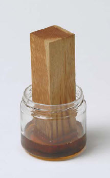 Пример пропитывания древесины маслом 